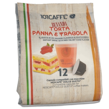 Torta Panna e Fragola - Boisson gourmande gâteau à la fraise - DolceGusto® 12pcs